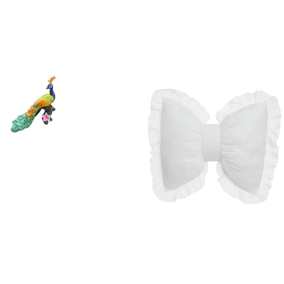 Miulika Elegant Peacock Inspired Cushion Sculpture for Modern Home and Garden Decor Comfortable Bedside and Office Chair Ornament for Stylish Living Spaces