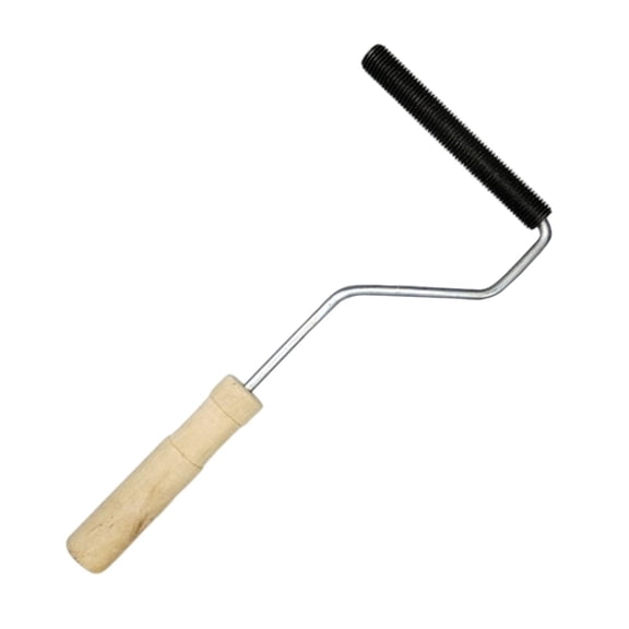 Miulika Fiberglass Laminating Roller, Bubble Roller Tool with Metal Head And Wooden Handle, Smooth Rolling, for Removing Air Bubbles in DIY Projects And Showe 5inch