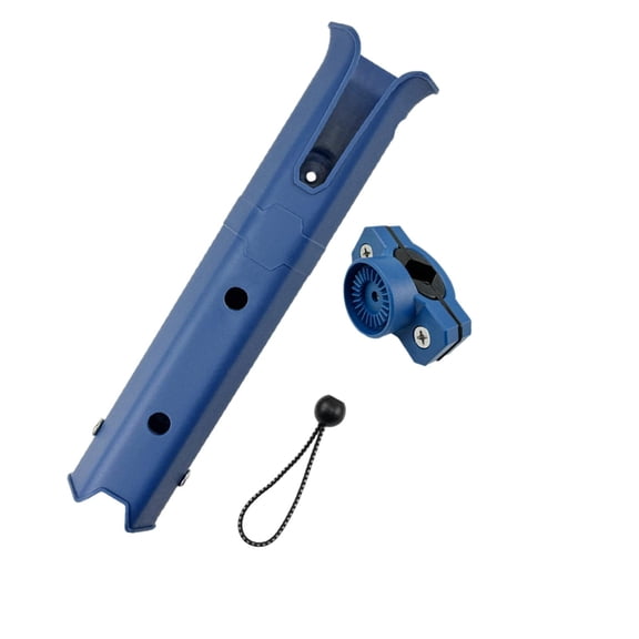 Miulika Fishing Rod Holder Bracket Fishing Pole Holder Rotatable Convenient Side Mount, Tube Rod Rack Adjustable for Garage Kayak Blue