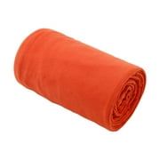 Miulika Fleece Sleeping Bag Liner Blanket Liner Ultralight Thickness Portable Thermal Warm Sleeping Bag for Travel Hiking Accessories orange