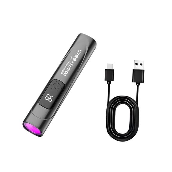 Miulika Fluorescence Detection Pen Lightweight Small Practical Fluorescent Test Tool Black
