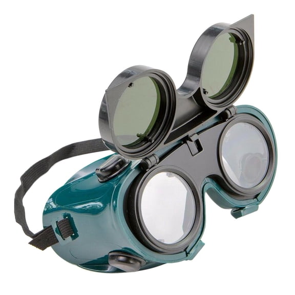 Miulika Front Welding Goggles, Welder Goggles with 5 mm Lens, Protective Glasses Used for Welding, Soldering, Torching, Brazing