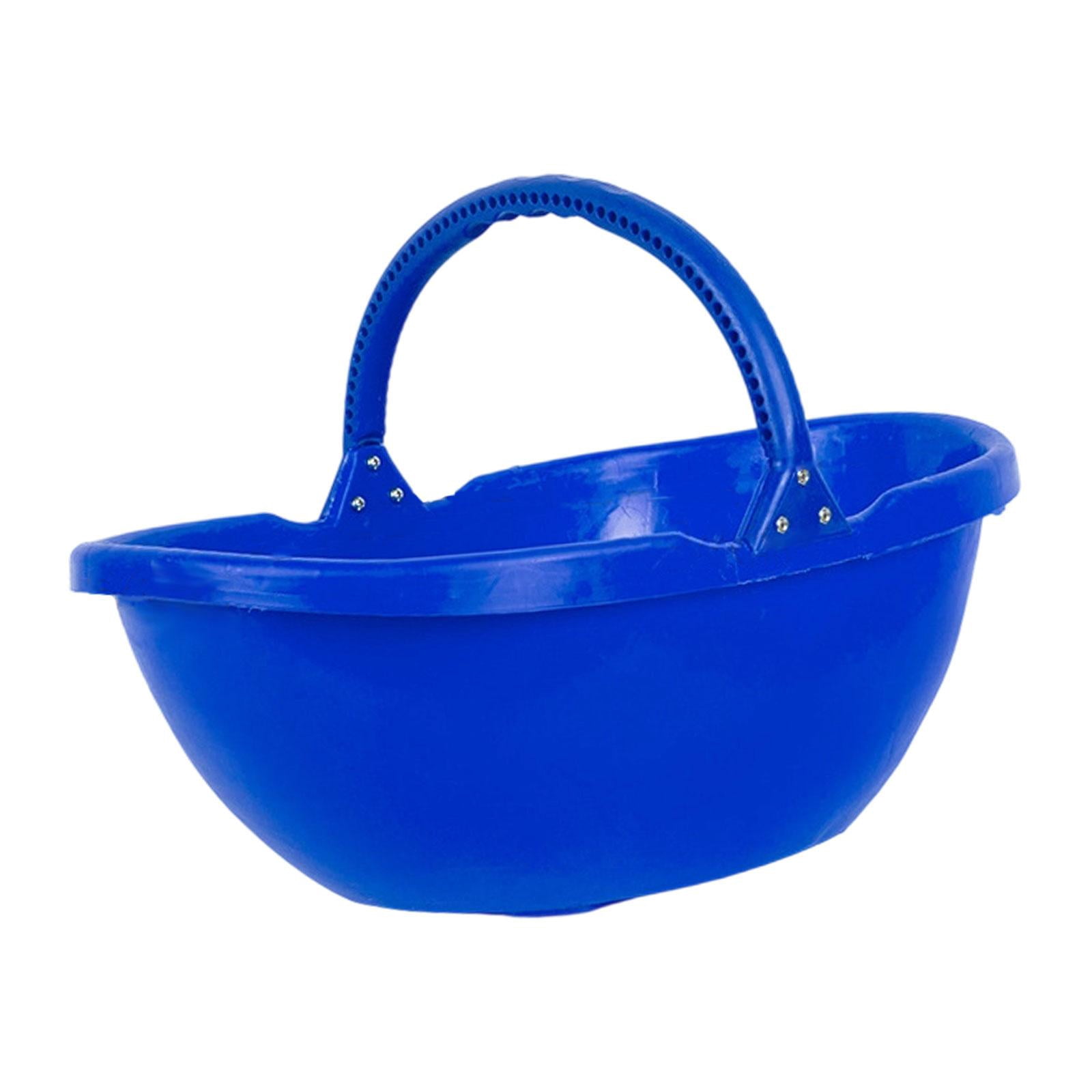 Miulika Garden Harvesting Basket, Picking Basket with Handle, Multipurpose Handheld Harvesting Tool for Lawn, Kitchen, Farm, Garden, Yard Blue