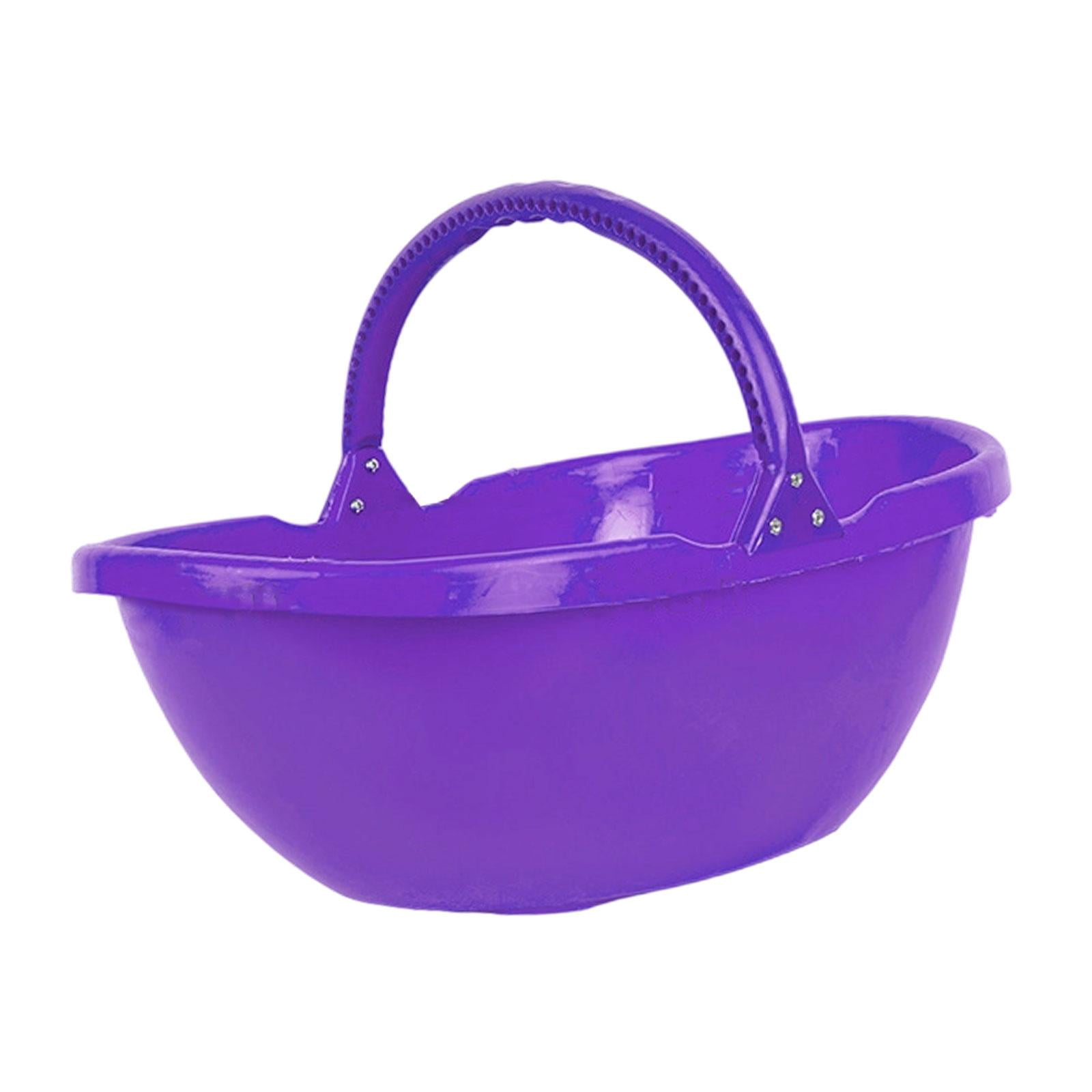 Miulika Garden Harvesting Basket, Picking Basket with Handle, Multipurpose Handheld Harvesting Tool for Lawn, Kitchen, Farm, Garden, Yard Purple