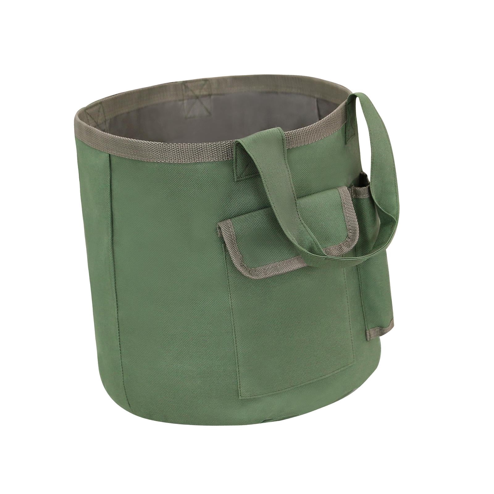 Miulika Garden Tool Bag Garden Bucket Organizer Indoor Outdoor Multifunctional Round Organizer Bucket Tool Organizer Gardening Bucket