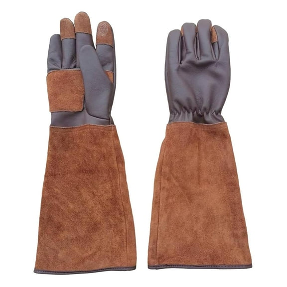 Miulika Gardening Gloves Rose Pruning Gloves Durable Anti Stab Garden Gloves Garden Work Gloves for Women/Men Thorny Bushes Yard Work L