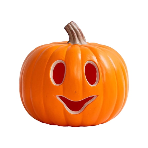 Miulika Halloween Pumpkin Light Resin Pumpkin Sculpture for Farmhouse Indoor B