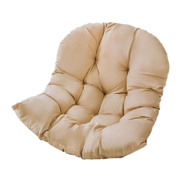 Miulika Hanging Chair Cushion Garden Chair Mat Replacement Soft Lightweight Swinging Chair Pad Chair Seat Cushion for Household Decor Khaki