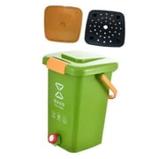 Miulika Kitchen Waste Compost Bucket Composting Recycle Bucket Multifunction Modern Waste Bin Counter Compost Bin for Counter Kitchen L
