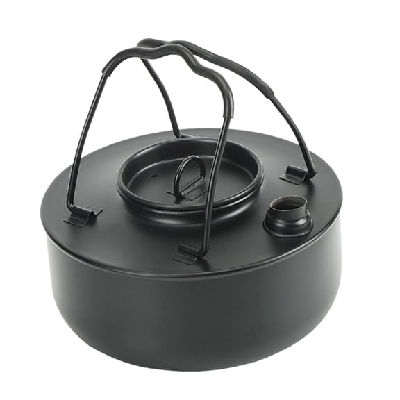 Miulika Lightweight Outdoor Stove Pot Teapot Teakettle 1.5L Backpack Water Boiler Barbecue Camping Kettle for Boiling Water Kitchen Travel Open Fire