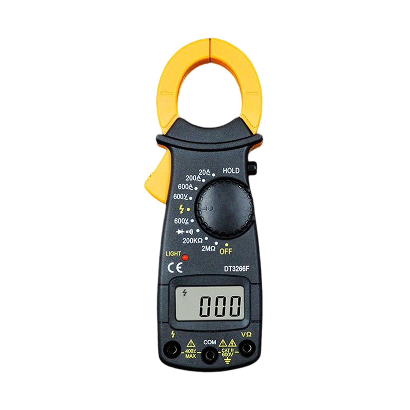 Miulika Multimeter Digital Clamp Meter Diode Tester Resistance Amp Voltage Tester 600V AC DC Voltage Meter Testor with LCD Display, Overload Protection , With Buzzer