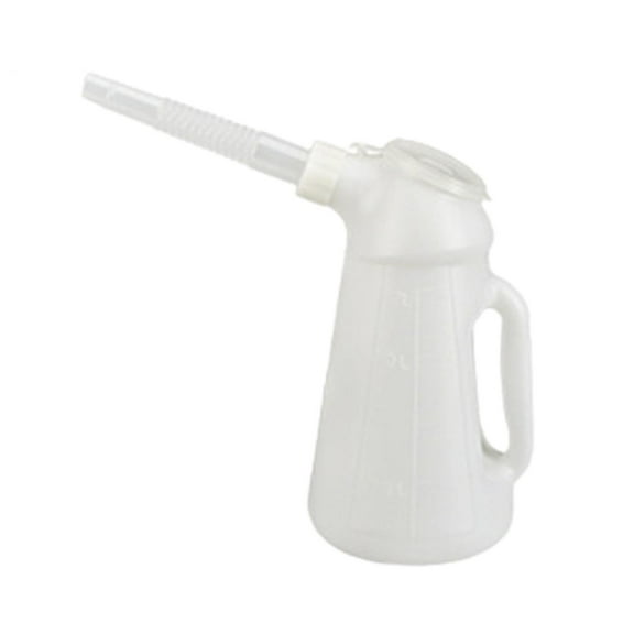 Miulika Oil Jug with Spout Oil Measuring Container, Oil Measuring Jug with Lid ,Engine Oil Dispenser Jug for Automotive Fluids , 1.2L