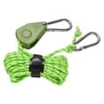 thumbnail image 1 of Miulika Pulley Ratchet Rope Hanger Wind Rope Non Slip Camping Rope Hanging Ropes Cord Lanyard Outdoor Guy Lines Tent Cords for Awning Green, 1 of 9