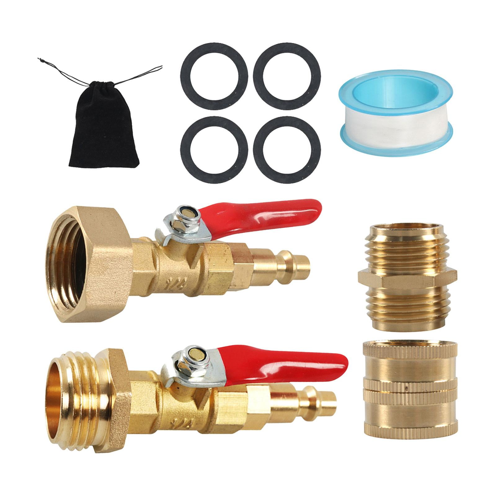 RV Winterize Blowout Adapter, für 1/4In Connect Plug 3/4In GHT Schlauch