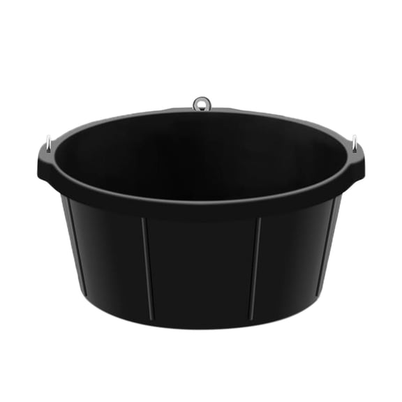 Miulika Rubber feed Pan Horse feed Bucket Utility Versatile Livestock Feeder Pan Dog Bowl for Farm Animal Feeding Dogs Pig Duck Goats