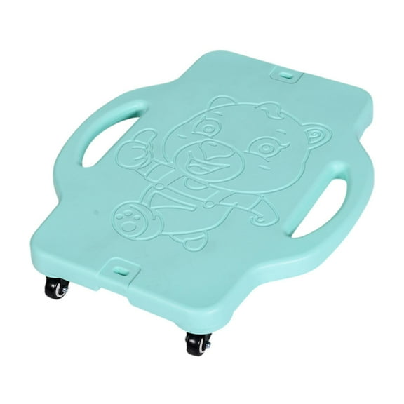 Miulika Sitting Board for Kids Child Skateboard with Handle Sport Flat Scooter for Park Gym Basement Indoor and Outdoor Blue