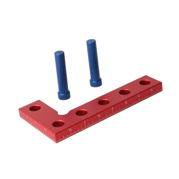 Miulika Small Square Center Finder Tool Aluminum Alloy Mini Square Ruler Portable Woodworking Scriber Measuring Ruler for Carpenters Imperial