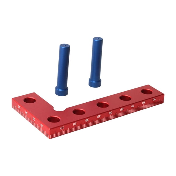 Miulika Small Square Center Finder Tool Aluminum Alloy Mini Square Ruler Portable Woodworking Scriber Measuring Ruler for Carpenters Metric