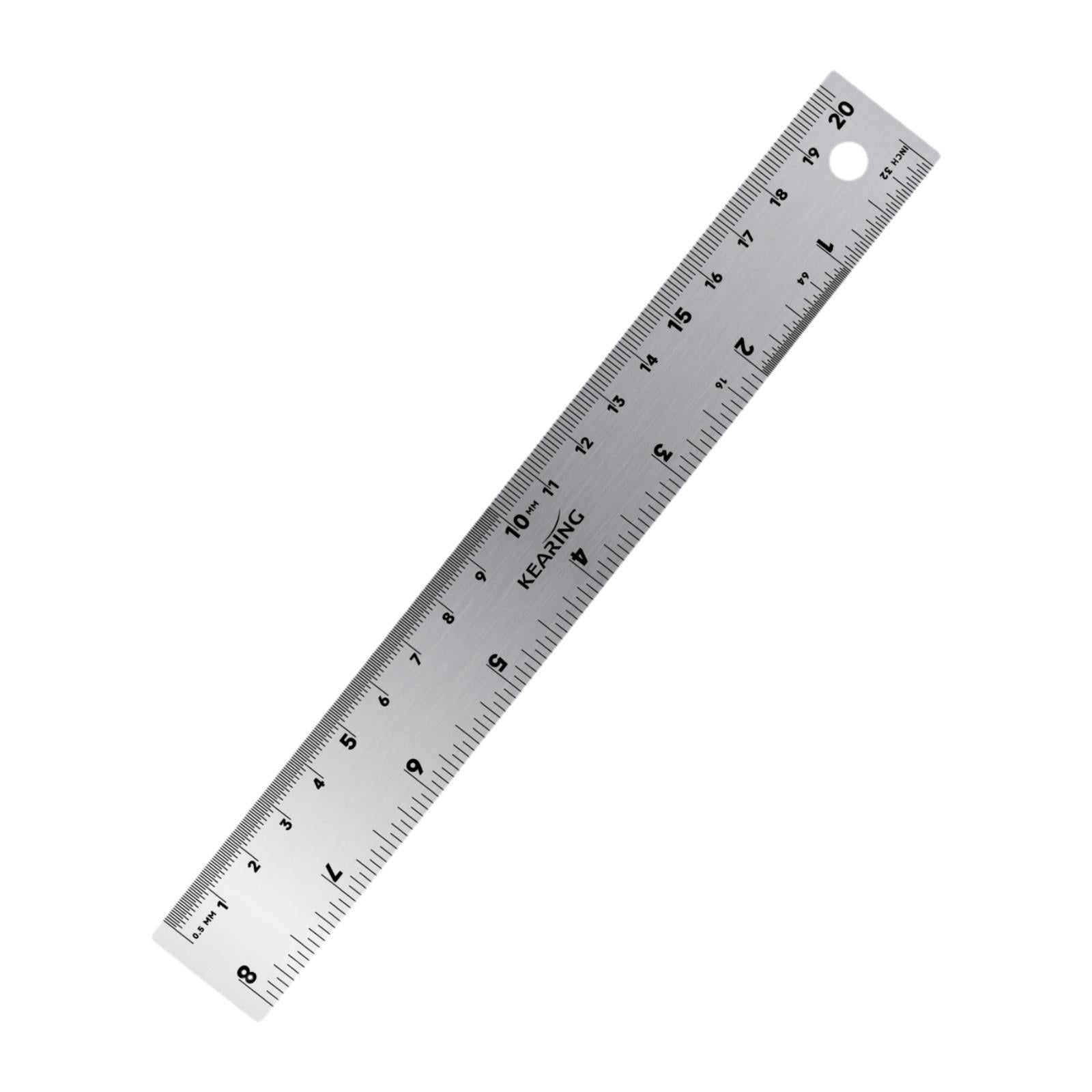 Miulika Stainless Steel Metal Ruler Drawing Ruler Precised Office ...