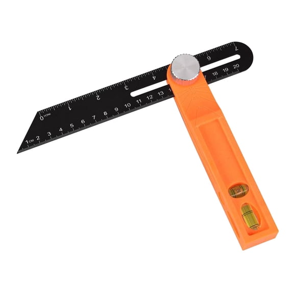 Miulika T Bevel Angle Rulers Sliding T-Bevel Square with Handle Wooden Marking Woodworking Professional for Builder Carpenter Engineer , Range 20cm