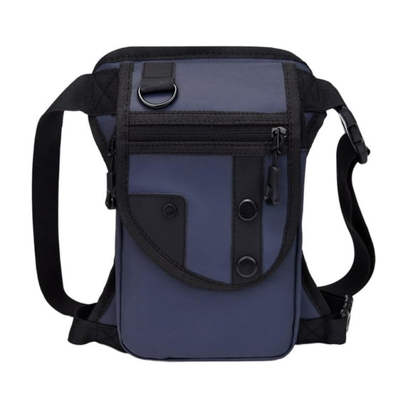 Miulika Waist Pack Casual Bag Portable Casual Sturdy Multifunctional Drop Leg Bag Fishing Tackle Bag for Cycling Outdoor Climbing Men Blue