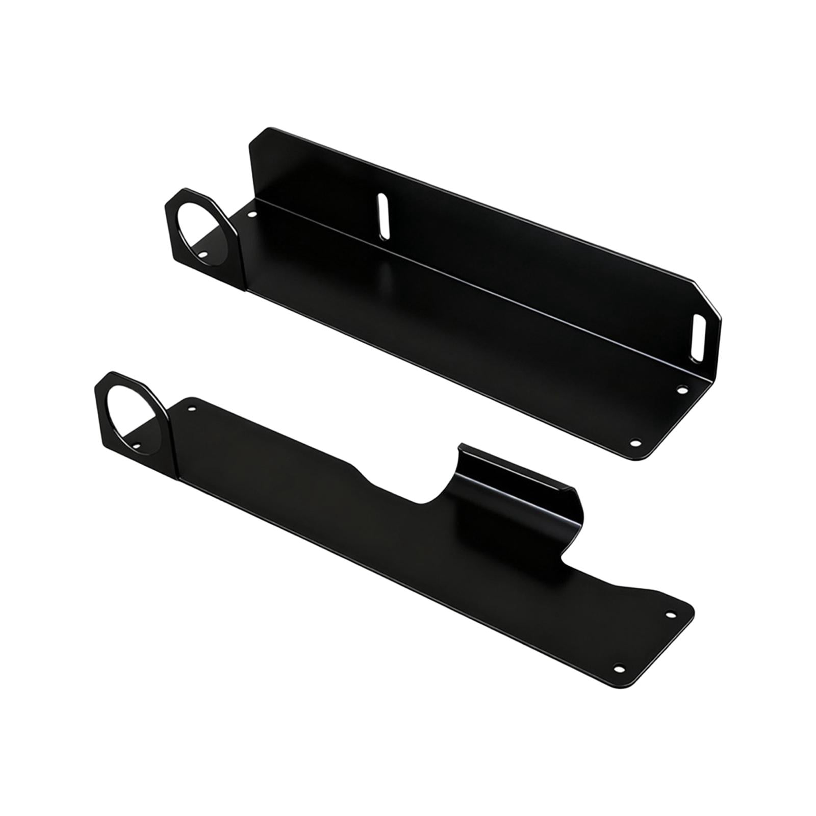 Miulika Wall Mounted Floor Jack Stand Hydraulic Trolley Jack Holder Organized Space Saving Heavy Duty Bracket for Park Yard Tool Room black