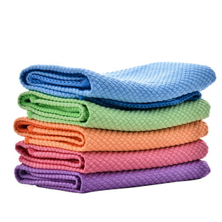 JeashCHAT 5 Pcs Kitchen Dish Towels Clearance, Microfiber Cleaning Cloth,  Super Soft and Absorbent Kitchen Dishcloths, Fast Drying Kitchen Towels
