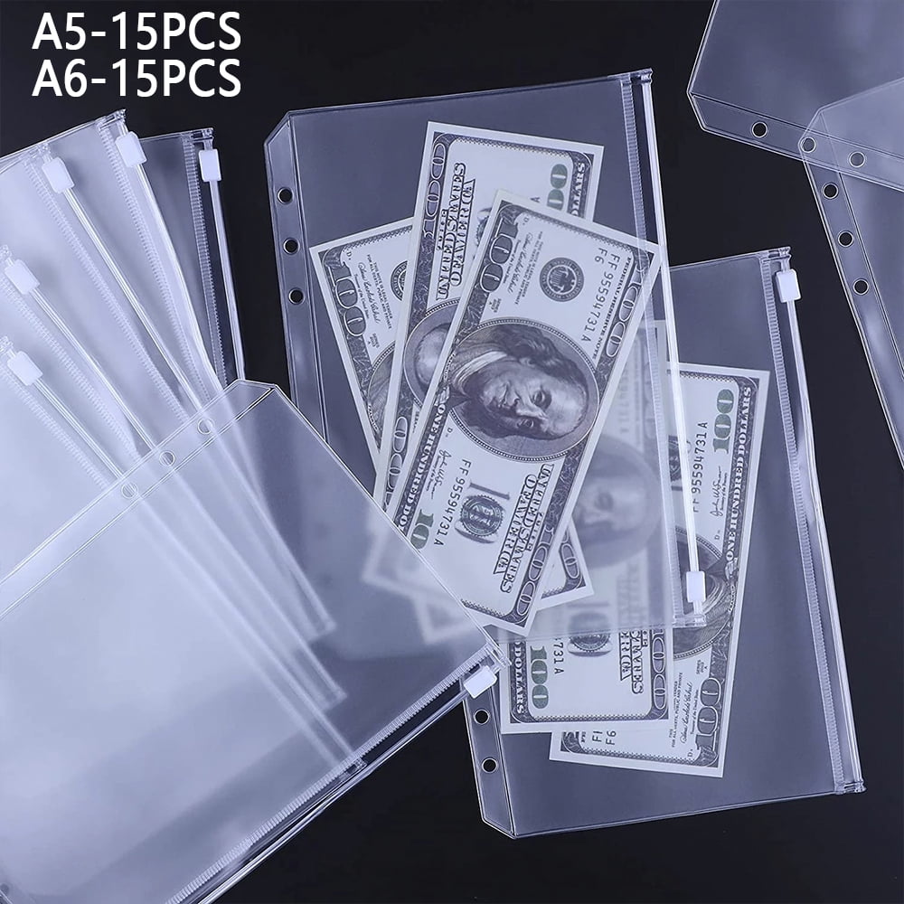 A6 Clear Plastic Storage Box Envelopes