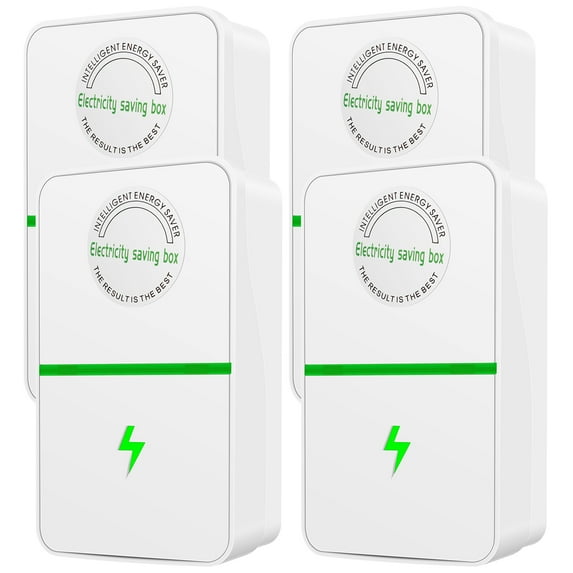 Miuline 2/4Pcs Power Saver 90V-250V Electric Energy Saver Household Electricity Saving Box Smart Portable Electric Bill Killer for Home Office Market Factory