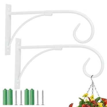 Miuline 2 Pack Hanging Plant Bracket For Plant Hangers Outdoor Plant Hooks Garden Iron Hook Decor