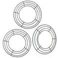 thumbnail image 1 of Miuline 3 Pack Wire Wreath Frame,Round Green Metal DIY Floral Crafts Wire Wreath Form For New Year Thanksgiving Day Valentines, 1 of 9