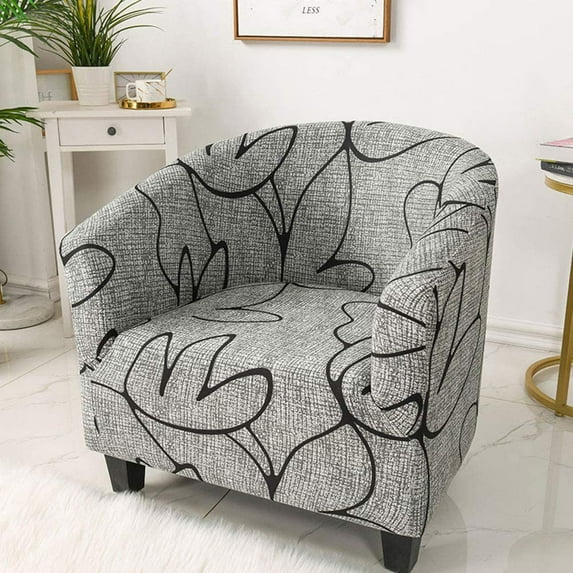 Miuline ATopoler Tub Chair Covers for Armchairs,Tub Sofa Slipcover Polyester Fiber Club Chair Slipcover Removable Washable Sofa Couch Cover for Dining Living Room Office