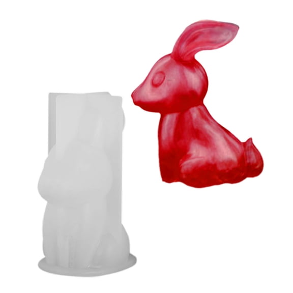 Miuline Animal Resin Molds, Epoxy Resin Silicone Molds, Bear Bunny Fawn Resin Casting Molds For Handmade Candle, Resin Crafts DIY