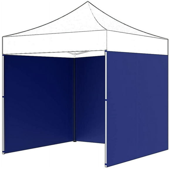 Miuline Canopy Sides Panels, 6 x 1.9m Tent Gazebo Side Panel Waterproof Garden Shade Top Tent Surface Only One Side Shelter Tent Canopy Wall Panel (Blue)