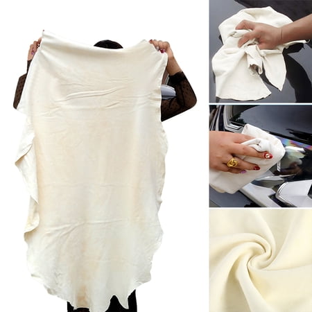 Miuline Chamois Cloth For Car Absorbent Drying Towel Natural Leather Irregular Shape Cleaning Car Cloth