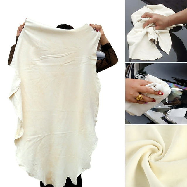 Miuline Chamois Cloth For Car Absorbent Drying Towel Natural Leather