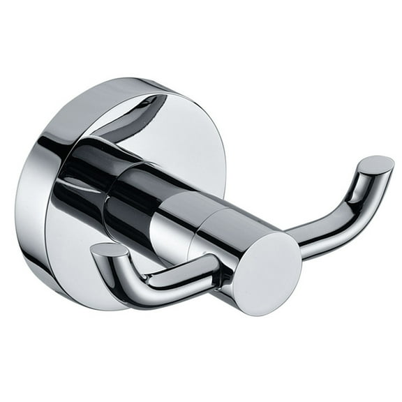 Miuline Double Robe Hook Stainless Steel Towel Holder Brass Chrome Bathroom Robe 2 Hook Hat Clothes Wall Door Hanger