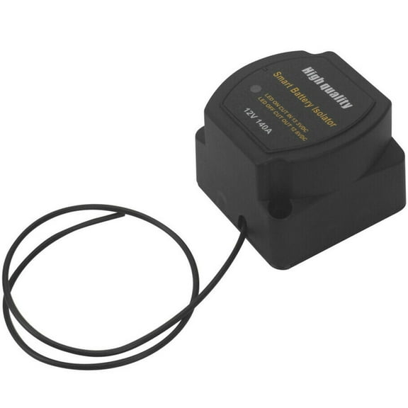 Miuline Dual Battery Isolator Kit,12V 140A IP65 Waterproof Split Charge Relay Automatic Car Battery Relay With Surge Protection Car Accessories for Truck SUV ATV UTV Boat