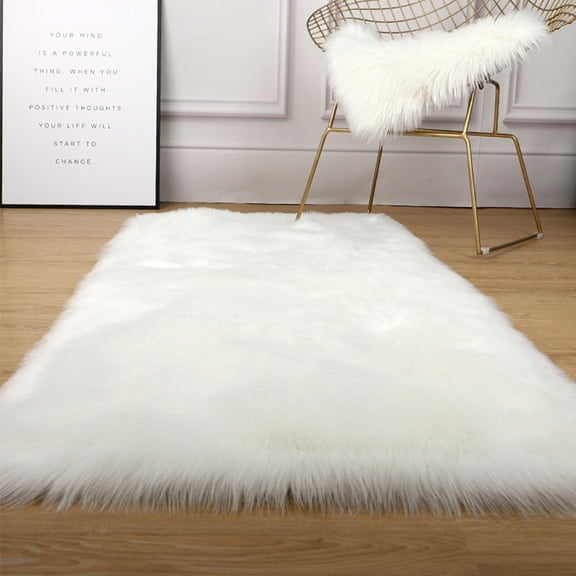 Miuline Faux Fur Rug Soft Fluffy Rug, Shaggy Rugs Faux Sheepskin Rugs Floor Carpet For Bedrooms Living Room Kids Rooms Decor