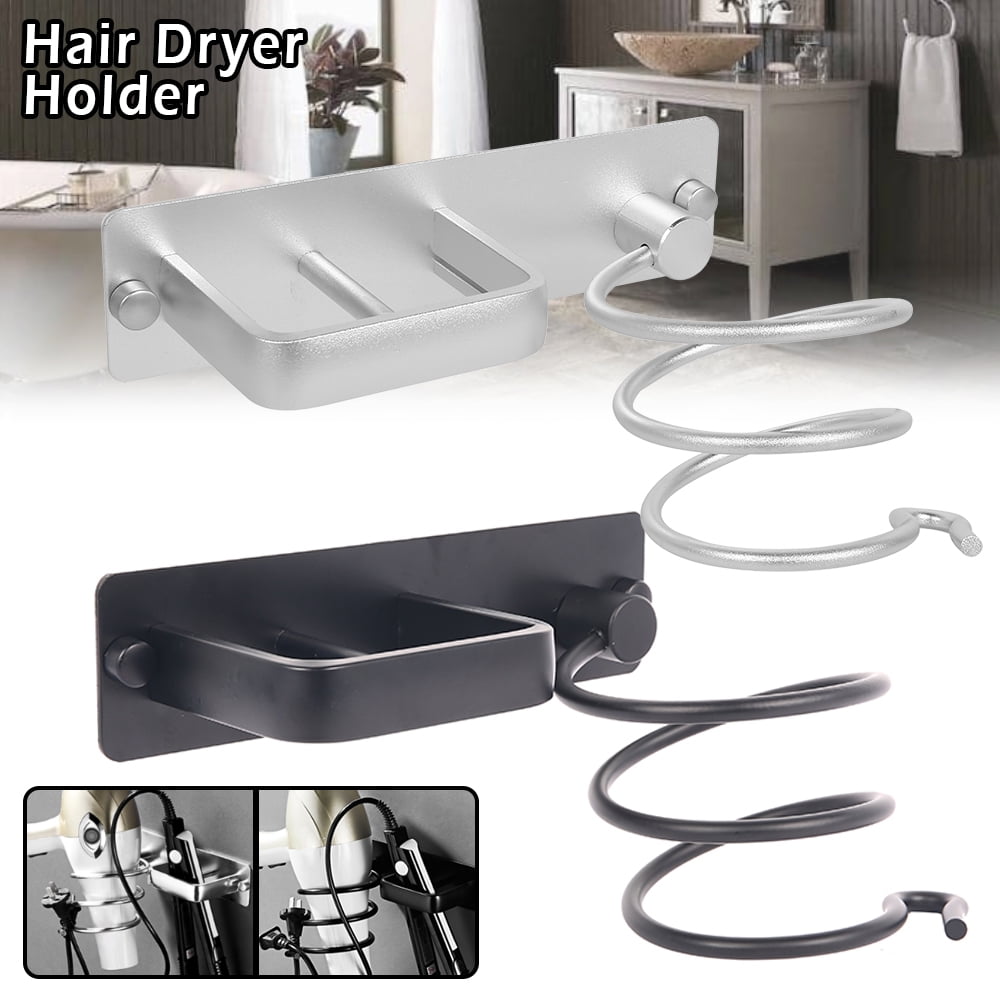 Miuline Hair Dryer Straightener Holder With Cable Tidy, Wall Mounted
