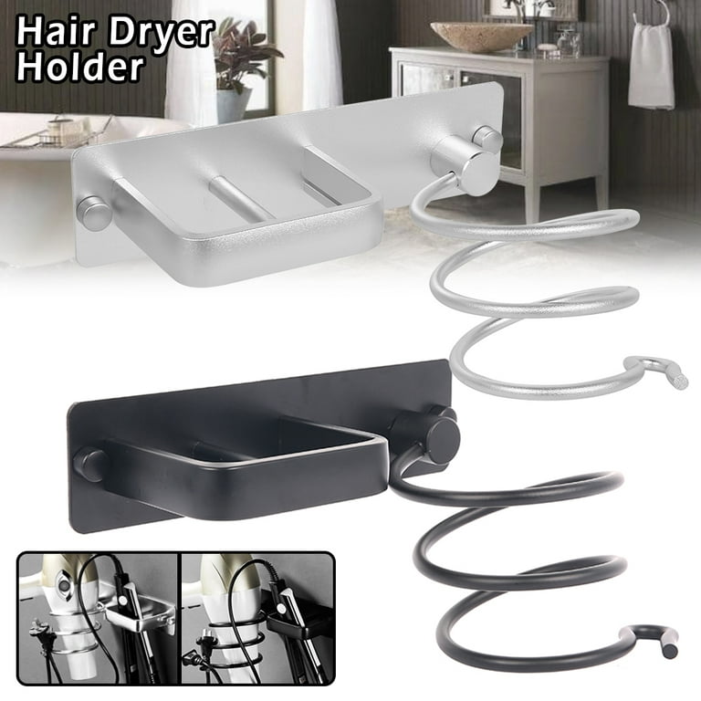 Hair Dryer Holder Aluminum Wall Mounted Hair Dryer Holder Cable