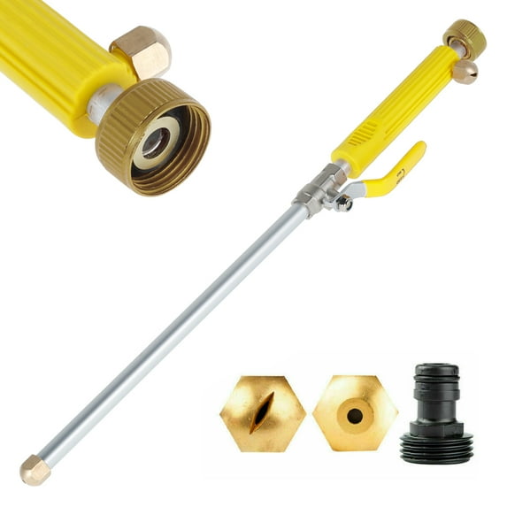 Miuline High Pressure Power Water Gun,Portable Car Washer Water Jet,Extendable Garden Hose Watering Sprayer with Nozzle Tips for Car Window Glass Washing