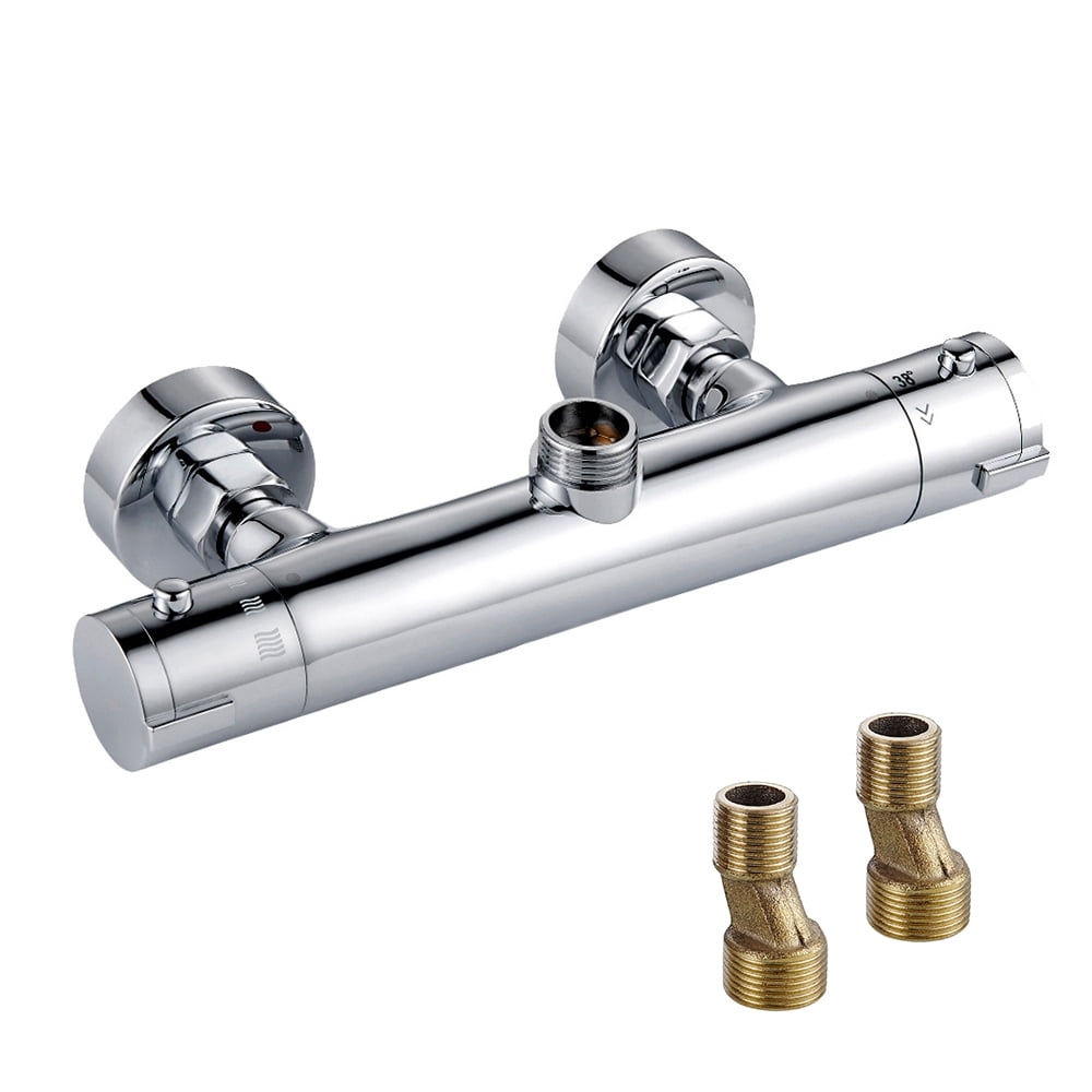Miuline Home Thermostatic Shower Bar Mixer Valve Taps Chrome Bathroom