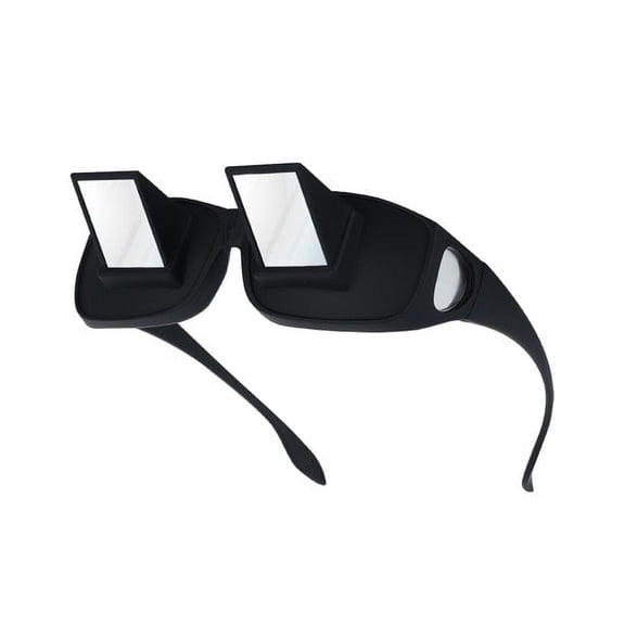 Horizontal Glasses, Lazy Glasses Bed Prism Spectacles Readers Glasses 90 Degree Prism Glasses for Laying Down Reading Watching TV