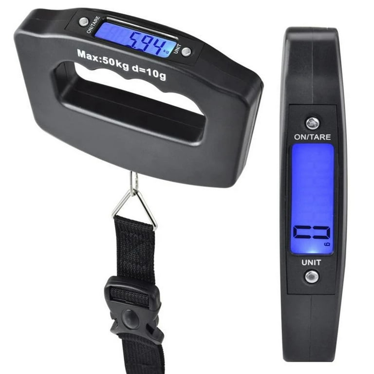 Miuline Luggage Scale,Portable Handheld Suitcase Weight for Travel,Hanging  Scales Handheld Electronic Scale with Backlight 110 Pounds 