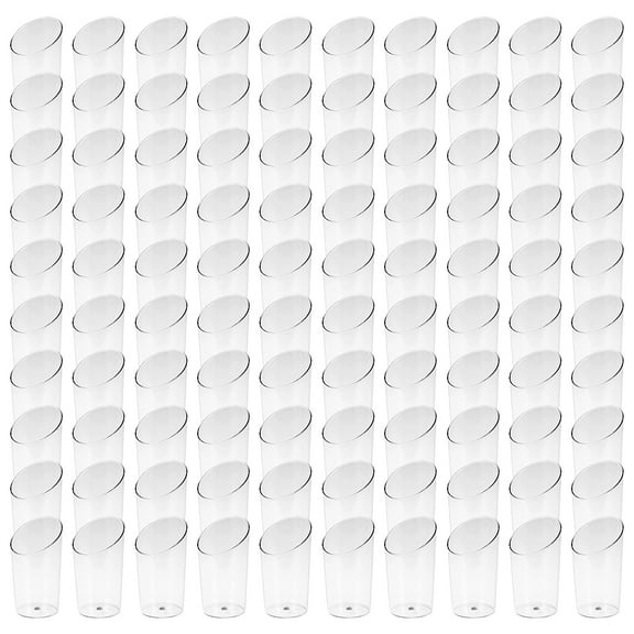 Miuline Mini Plastic Dessert Cups, Mini Dessert Appetizer Cup With Spoons 1.7 oz For Sample Shot Glasses Parfait Glass Souffle Jello