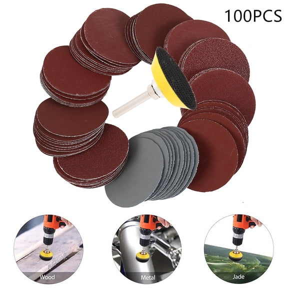 Miuline Sanding Paper Sanding Pad Sanding Discs Wheel Backer Plate Buffing Polishing Discs Kit