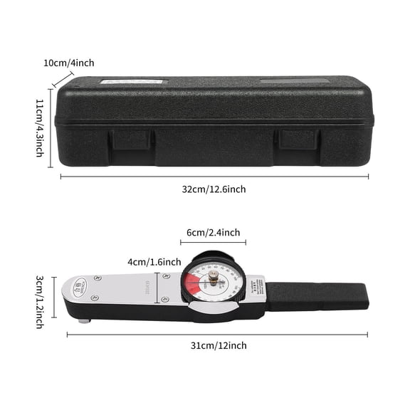 Miumaeov 0-100 n.m 2-dir Dial Indicator Torque Wrench High Precision Indicating Torquemeter Tester Tool