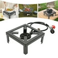 thumbnail image 1 of Miumaeov 0-20Psi Portable Single Burner Gas Stove Propane Cooker Outdoor Cooking Camping Stand BBQ Grill w/ Hose, 1 of 18