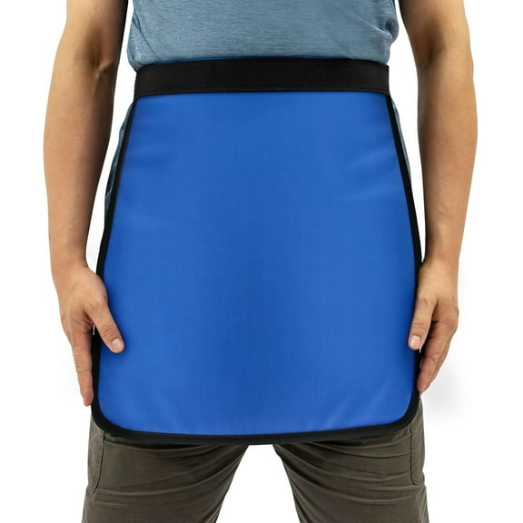 Miumaeov 0.5Mmpb Protective Apron, Lead Apron Half Lead Apron for X-Rays 17.7"x 17.7" 0.5mmpb Equivalency X-Ray Protective Lead Half Apron for Hospitals, Laboratories, Dental Clinics